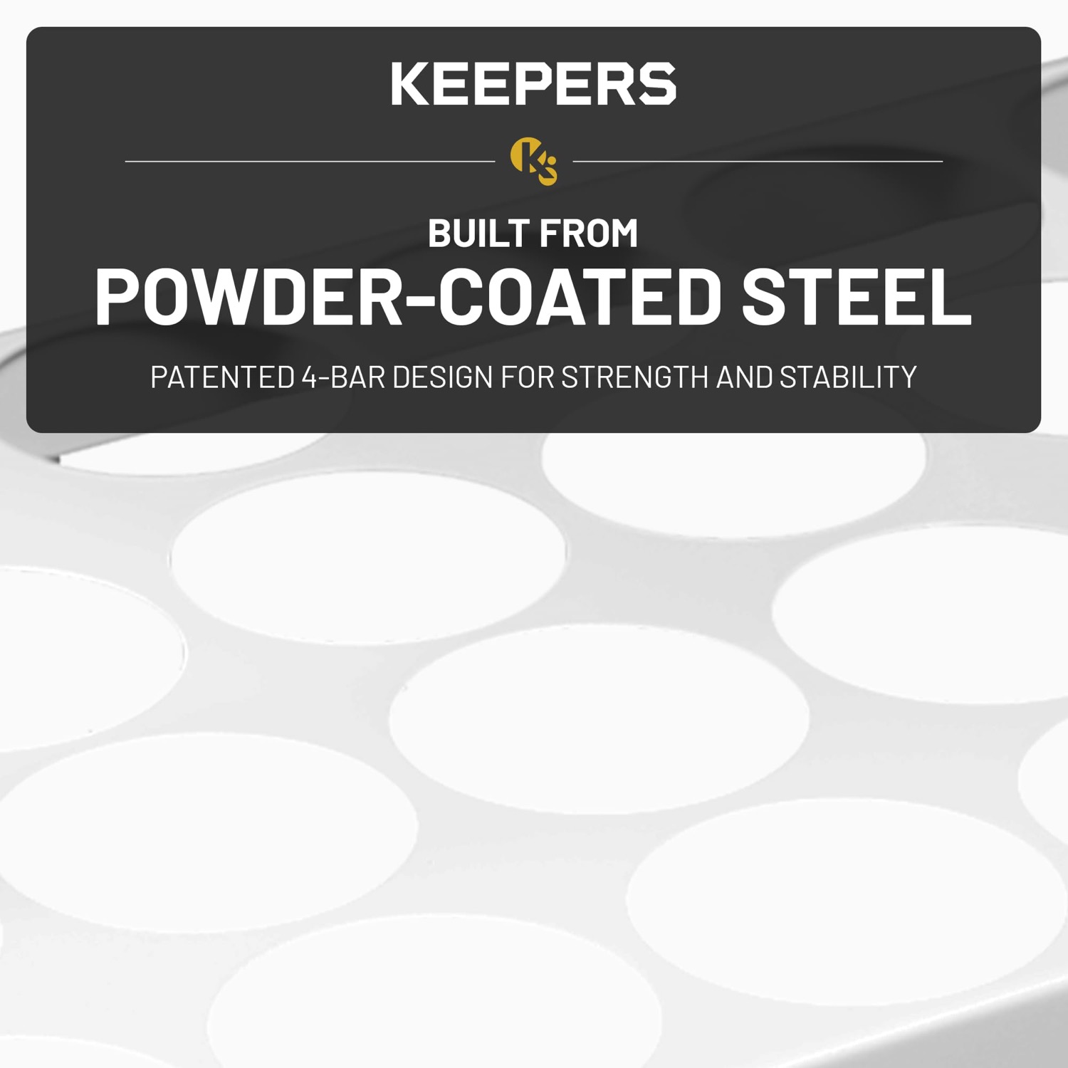 Coffee Keeper White under-cabinet storage