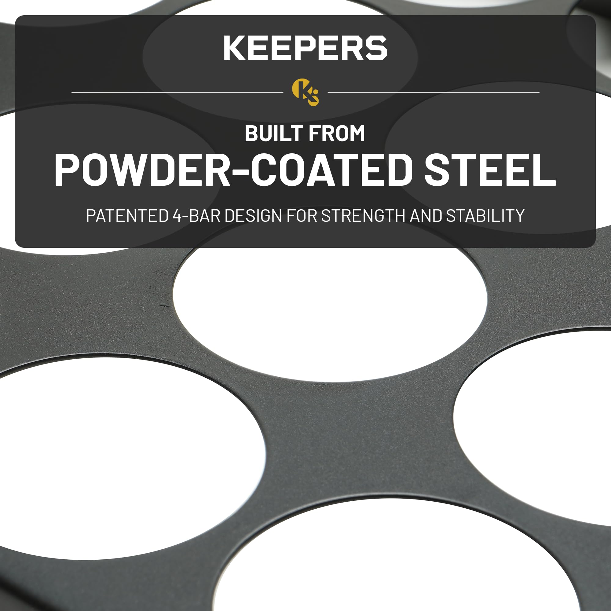 Coffee Keepers Bold black under cabinet K-cup holder — comparison or summary view