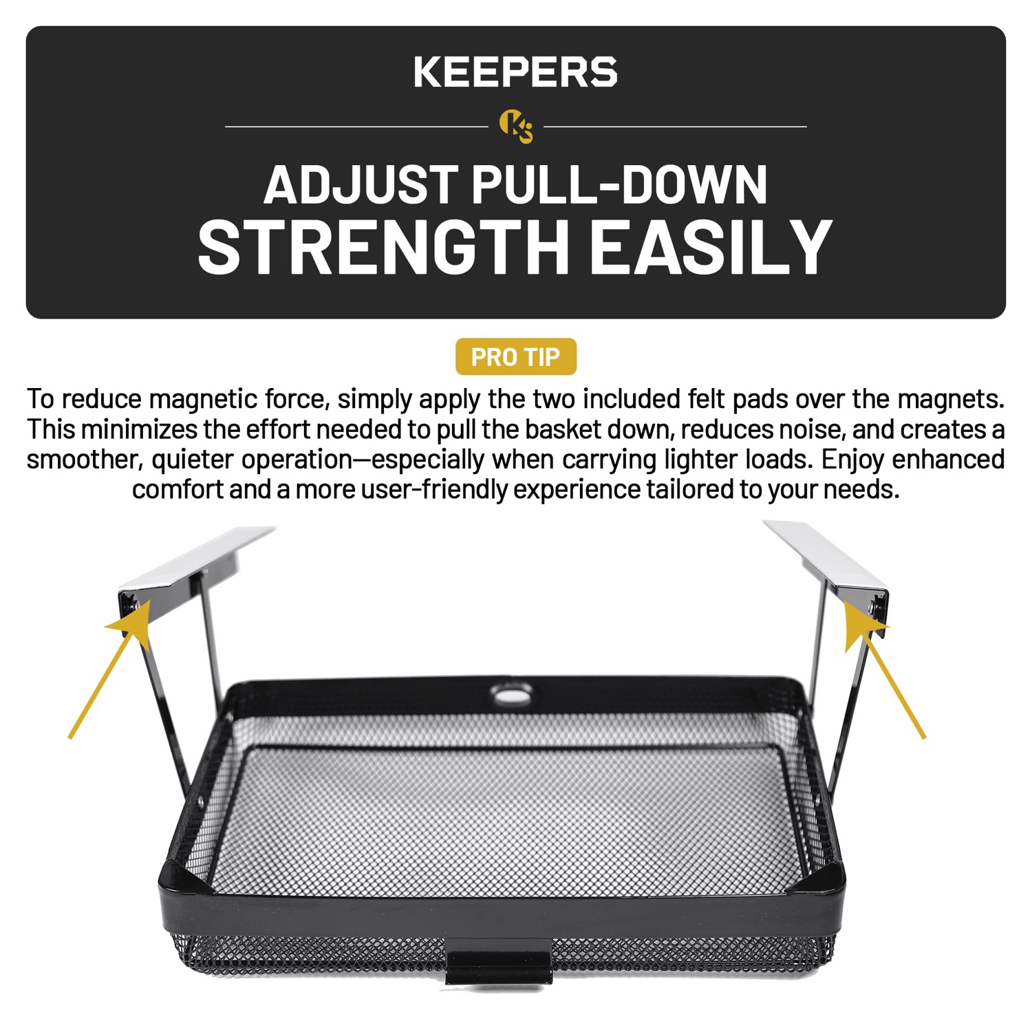 Everything Keeper Black under-cabinet storage
